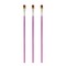 Creative Inspirations Dura-Handle Flat Long Handle Paint Brush Sets of 3 - Solid Resin Handle, Synthetic Taklon Paint Brushes, Flat Brush for Oils, Acrylics, Watercolors - Handles Will Not Chip or Crack